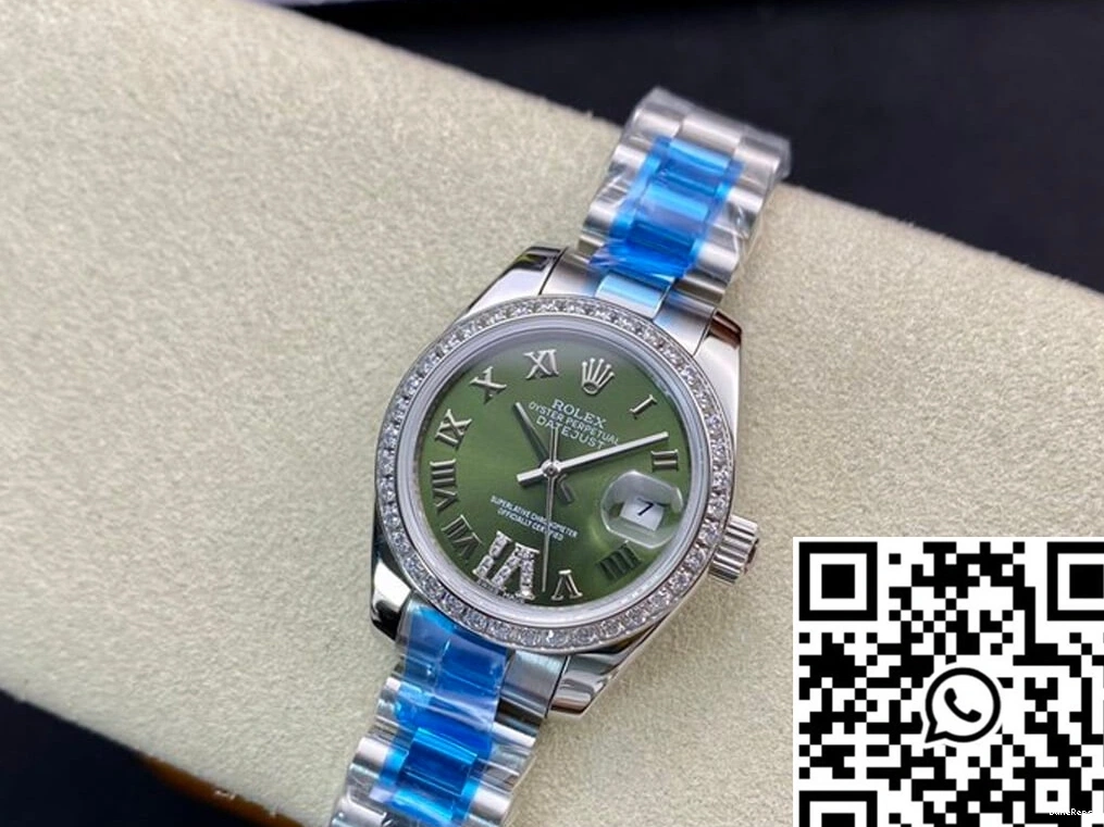 28MM Green Dial Factory Diamond-set Datejust BP Rolex 1119